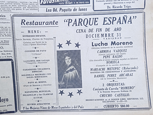 Cena fin de año Parque España ?????????????????????????????????????????????????????????????????????