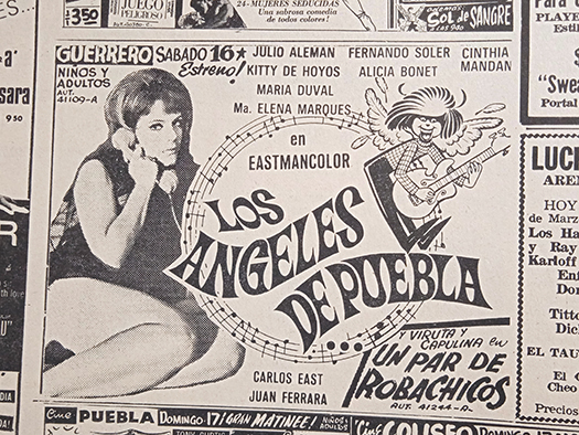 Película Los Ángeles de Puebla, Ángeles a go go