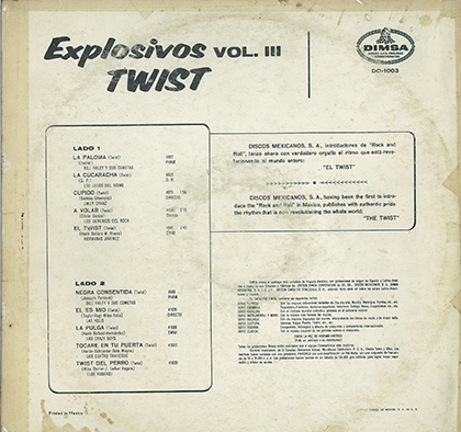 Explosivos twist III contraportada