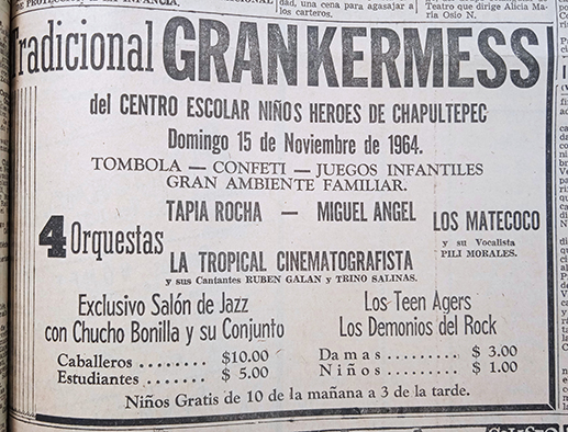 Gran Kermess CENHCH - Demonios del Rock , Teen Agers y Chucho Bonilla jazz ?????????????????????????????????????????????????????????????????????????????????????