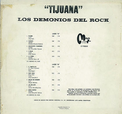 a3Demonios del Rock LP Tijuana Contraportada